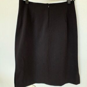 Theory Black Pencil Skirt Knee-Length Work